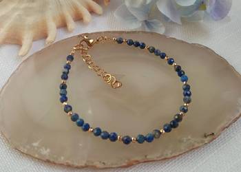 Bransoletka lapis lazuli i hematyt
