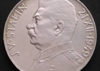 Czechosłowacja 100 koron 1949 - Józef Stalin - srebro