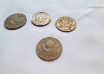 Kopiejki 4 sztuki monet CCCP ZSRR radzieckie do kolekcji