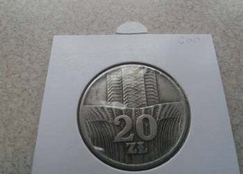 Moneta 20  zł bez znaku mennicy rok 1973