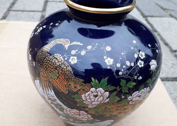 Orientalny niebieski wazon