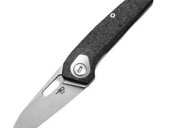 Nóż składany Bestech VK-Void CF/White Titanium, Stonewashed Elmax by Vulpe…