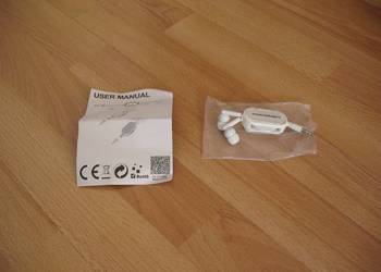 Słuchawki douszne białe z wejściem Jack 3.5 mm