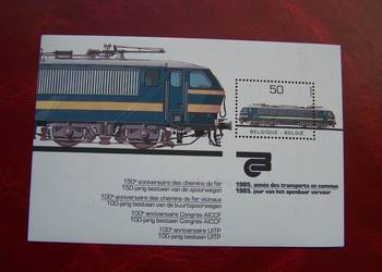Belgia 1985 MNH Transport Kolej Lokomotywy
