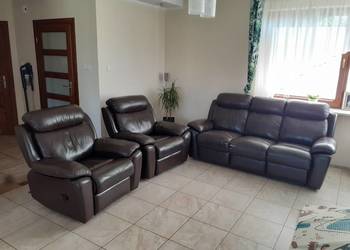 2 fotele + sofa, funkcja relax