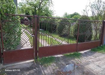 Brama metalowa wraz z furtką
