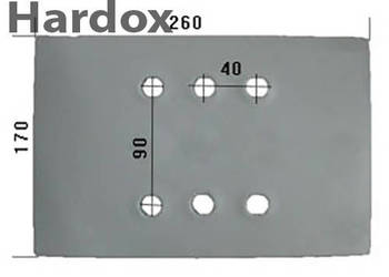 Piętka płozy duża HARDOX 415164/S części do pługa BRIX