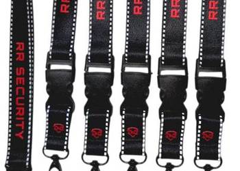 smycze reklamowe okrągłe smycze odblaskowe z naklejką smycze z logo