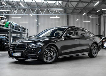 Mercedes S 450 Long 381 KM. Executive, telewizja, masaże, skrętna oś. W223…