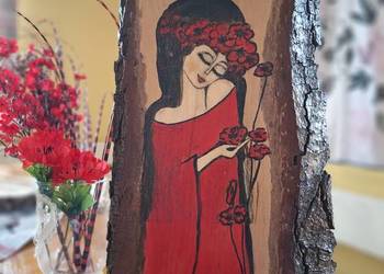 Obraz malowany ręcznie-Anioł