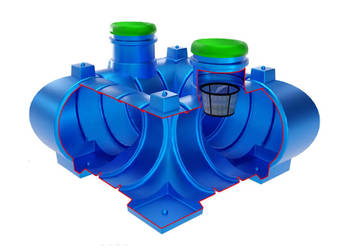 ZBIORNIK NA WODĘ DESZCZOWĄ FLAT 3000L Moja Woda