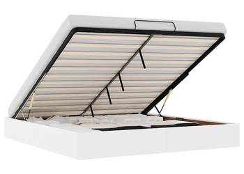 vidaXL Rama łóżka otomana bez materaca, biała, 180x200 cm(SKU:3310815)