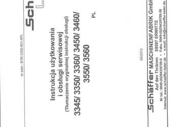 DTR instrukcja obsługi Schaffer Lader 3345/3450/3550/3560