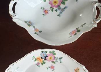 Patera Victoria Czechoslovakia. Biała, złocona Patera Victoria Czechoslovakia. Biała, złocona