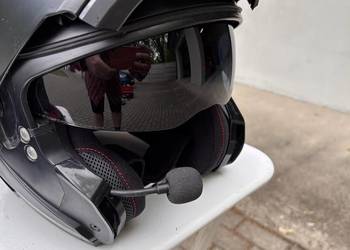 Kask motocyklowy Nolan N100.5 Czarny XXL + interkom B602 (nowy)