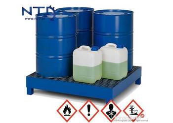 Wanna wychwytowa / ociekowa dla czterech beczek 200l l z kratow Wanna wychwytowa / ociekowa dla czterech beczek 200l l z kratow