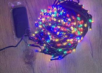 Łańcuchy Zewnętrzne 800 LED Wodoodporne 8 TRYBÓW Pilot