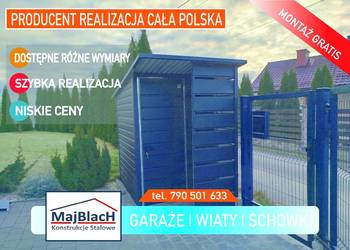 Altana Wejściowa - Schowek Ogrodowy - Garaż Blaszany-Wiata – Maj-Blach