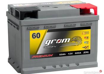 Akumulator 60Ah 600A GROM Premium