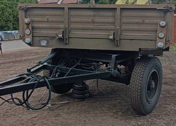 Przyczepa D-633 6 TON z zapasów wojskowych sztywna