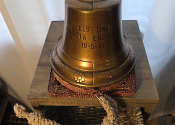 Stary dzwon okrętowy Rocznik 1991 Vintage marynistyka Super stan