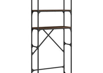Regał nad pralkę brązowy dąb 67x25x163 cm WM-838987