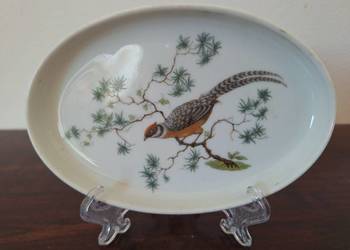 Rosenthal owalny talerzyk odkładnik porcelana ptaki Vintage