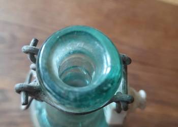 Niespotykana stara butelka z porcelanką Frnaz PussacK BREMEN