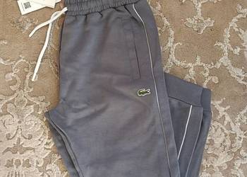 Spodnie dresowe Lacoste Classic - top one, jednolite szare rozmiar XXL