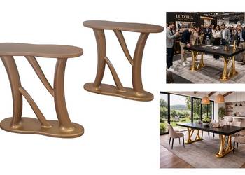 Nogi do stołu złote luksusowe premium