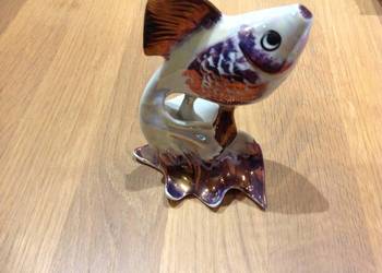 Stara Figurka Rybka Ryba z Porcelany Sygnowana