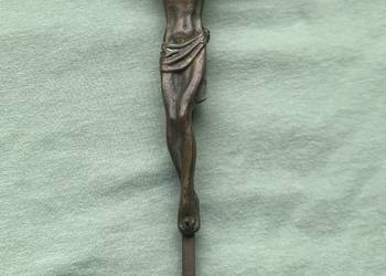 Krzyżyk na ścianę Jezus brąz