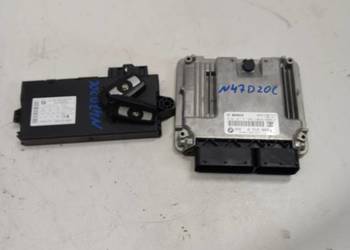 BMW E90 E91 N47 316D 318D Komputer sterownik silnika 2 klucze komp  8512043