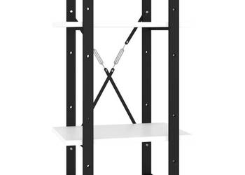 Regał na książki biały 40x30x70 cm materiał drewnopochodny WM-806407
