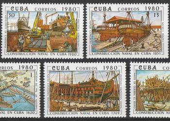 KUBA CUBA - OKRĘTY - 1980 - CZYSTE ** KUBA CUBA - OKRĘTY - 1980 - CZYSTE **