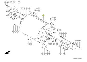 Claas Jaguar 970 - obudowa przyspieszacza 0022833651