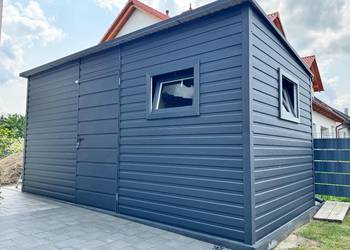 Domek ogrodowy garaż blaszany 5x3 producent 6x6 7x6 9x6 9x7 12x6 12x7 10x6