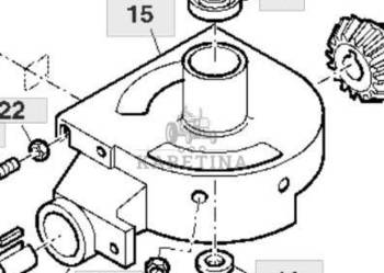 John Deere 9780CTS 9780HM 9780 CTS Obudowa Dolnej Przekładni H130137