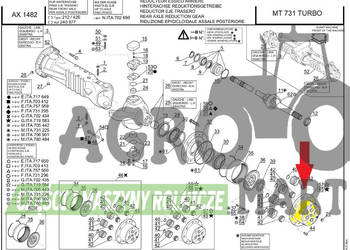 603316 OBUDOWA ZWOLNICA MANITOU