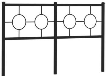 Metalowe wezgłowie czarne 150 cm WM-376260