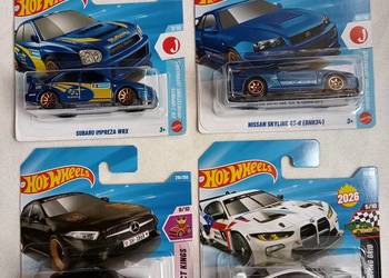 Hot Wheels zestaw Nissan Skyline Mercedes Subaru BMW,stan BDB