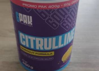 Cytrulina 6PAK Citrulline 450g Cytrynowa – Prawie pełna (Użyte 5 miarek)