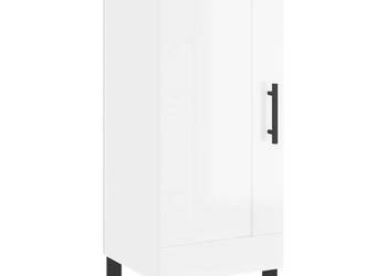 Szafka biała połysk 345x34x90 cm materiał drewnopochodny WM-830470