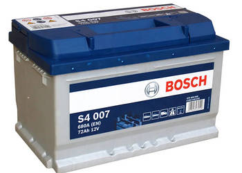 Akumulator 72Ah 680A BOSCH S4007 P+ || Gliwice, Toszecka 11