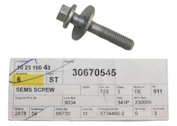 VOLVO oryginalna sruba kolumny McPhersona M8x42 OE 30670545