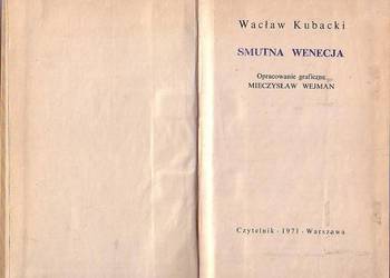 (0583) SMUTNA WENECJA – WACŁAW KUBACKI