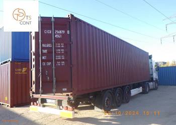 Kontener morski magazynowy budowlany 40 HC używany kilka razy 12 metrowy