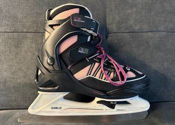 Łyżwy dziecięce Oxelo FIT 500 + ochraniacze płóz łyżew Oxelo