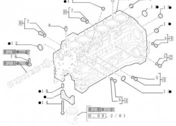 New Holland T6010 T6090 T6070 T7230 Blok cylindra 6 cylinders 2831313