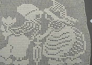 CAŁUSKI Firanka szydełkowa ok.68 x 61 cm